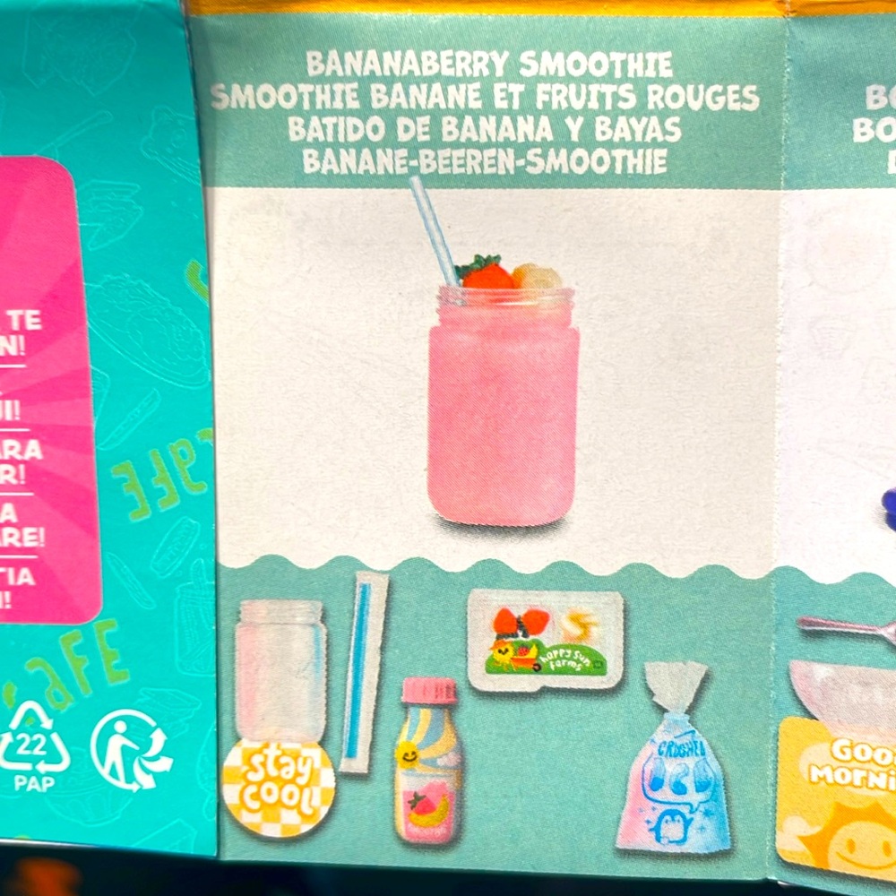 ⚜️MiniVerse BananaBerry Smoothie Cafe Series 3! NWT!